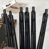 6-Pack Retractable Gel Pens - Quick-Drying, Smooth Writing