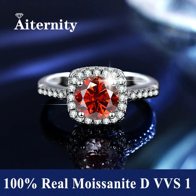Adjustable Moissanite Ring with Tension Setting
