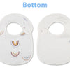Soft Cotton Baby Bibs with Waterproof Backing – Set of 2