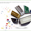 A collection of 10-hole diatonic harmonicas in C, including a harmonica and its protective case.