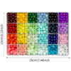 24-Color 8mm Glass Bead Bracelet Kit