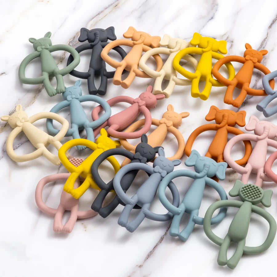 BPA-Free Silicone Baby Teether – Soothing Teething Relief for Infants