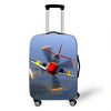 Elastic Aircraft Print Luggage Protector Cover