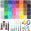 40-Color Flatback Resin Rhinestone Kit for Crafts