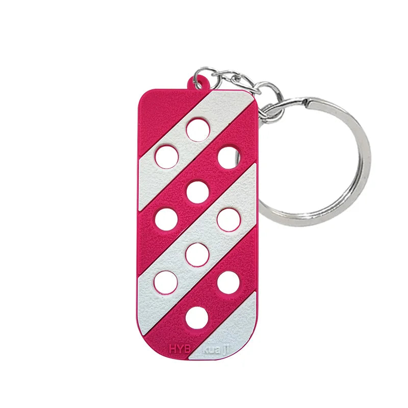 Silicone Shoe Charm Holder Keychain Board