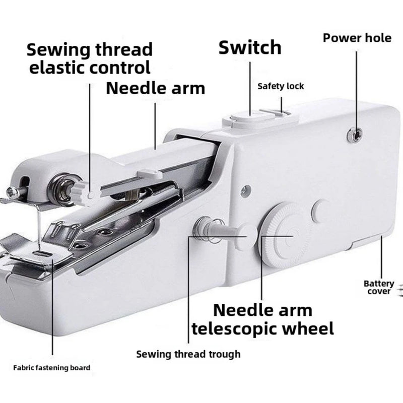 Tragbare Mini-Nähmaschine für unterwegs