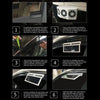 Solar-Powered Car Ventilation Fan with Rechargeable Battery