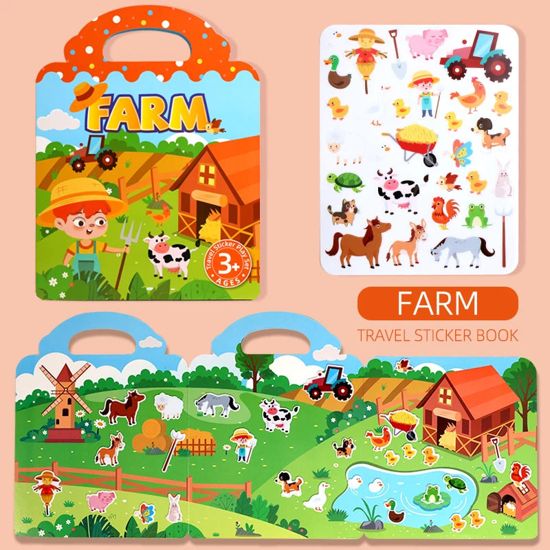Reusable Jelly Sticker Book for Kids