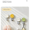 Strong Vacuum Suction Hooks with Adhesive Mount, No-Drilling Design for Home and Bathroom