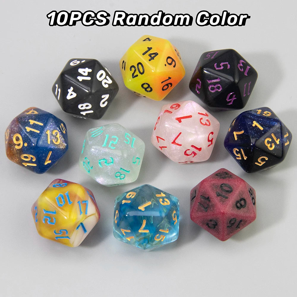 10-Piece Polyhedral Dice Set for Dungeons & Dragons and RPG Games