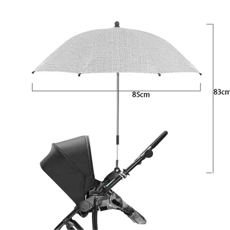UV Protection Stroller Umbrella with Adjustable Clamp