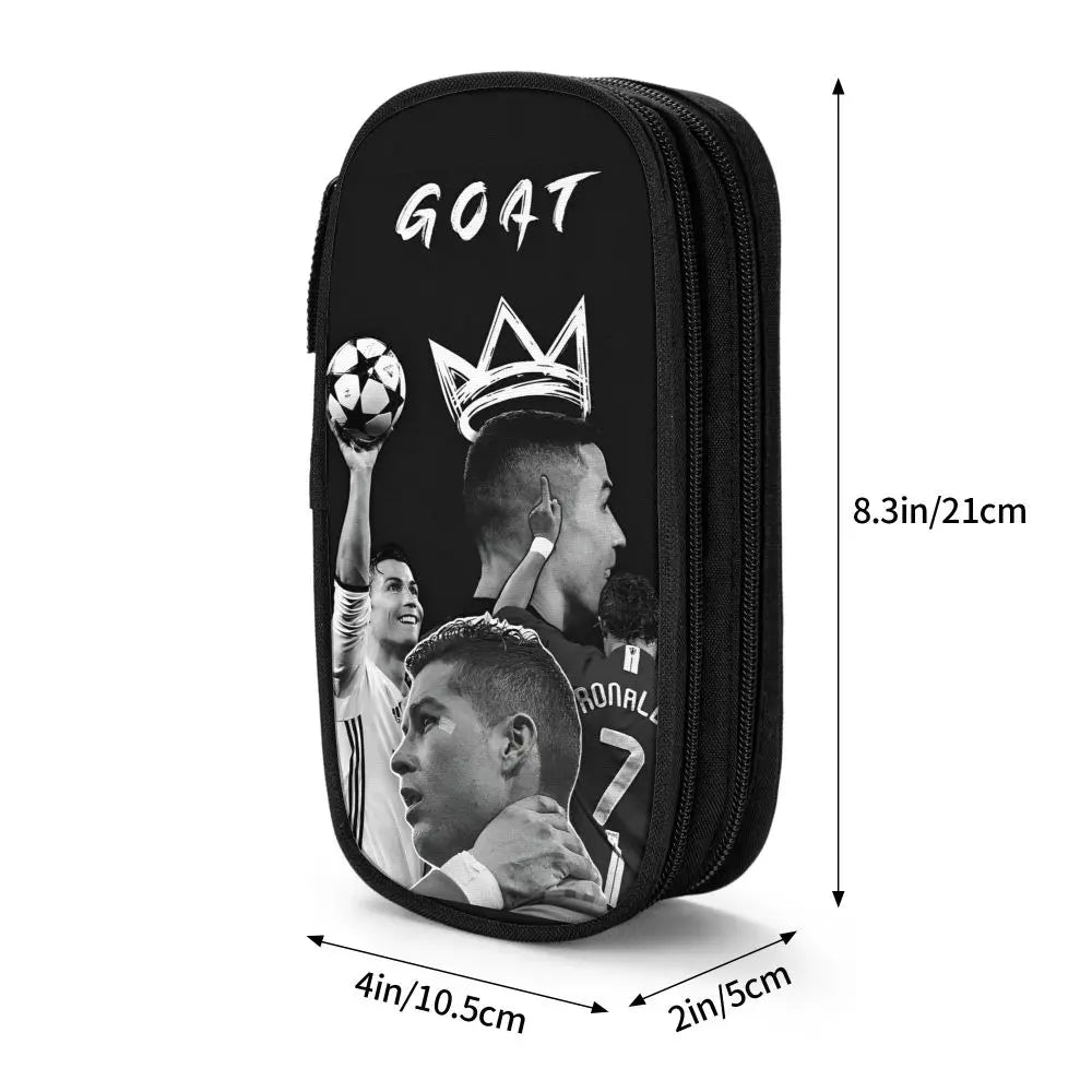 Soccer Star Pen Case – Large-Capacity Pencil Pouch