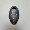 Black silicone key fob cover with a slot for a car key and indicators for door locks and trunk.