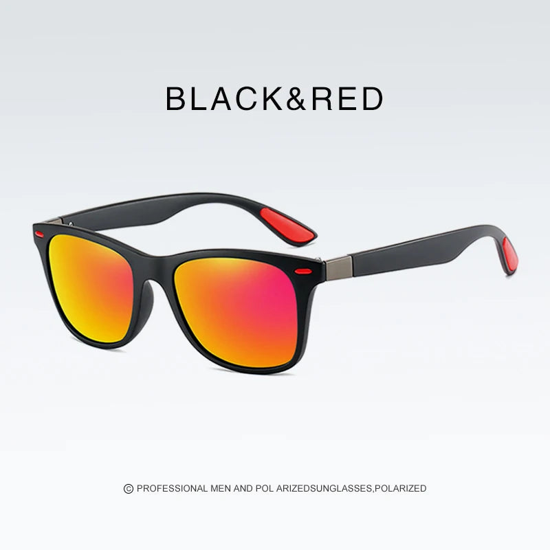 Retro Rectangle Sunglasses with UV400 Protection