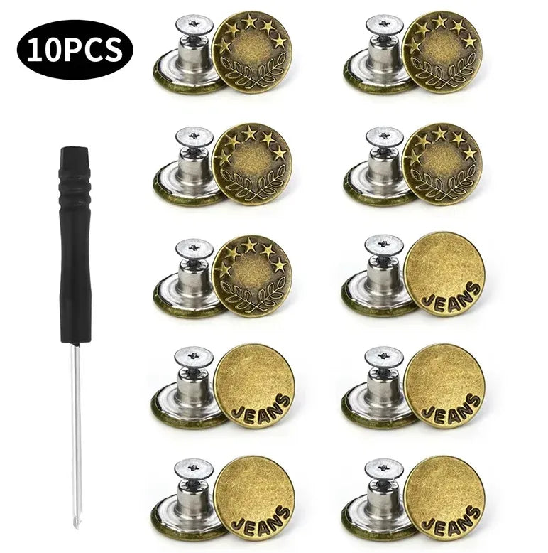 17mm Metal Snap Button Replacement Kit