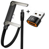 2-in-1 Foldable Charging Stand with Fast-Charge Cable