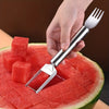 2-in-1 Stainless Steel Watermelon Cutter and Fork