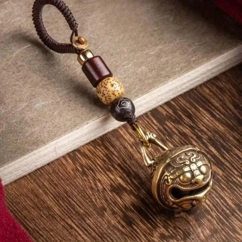 Vintage Alloy Bell Wind Chime Keychain