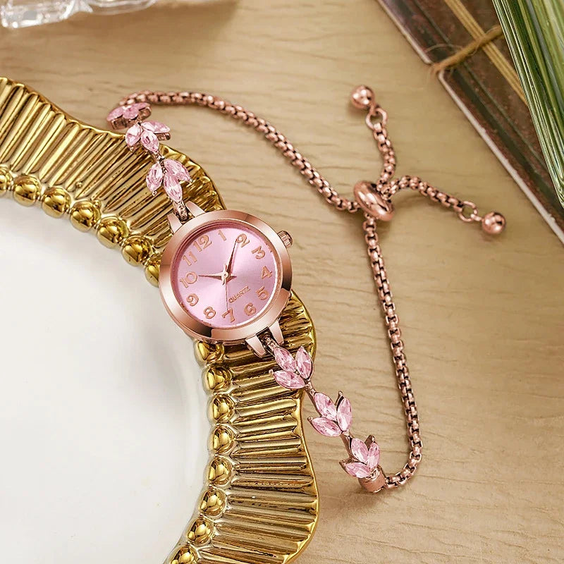 Elegant Rhinestone Bracelet Watch for Women