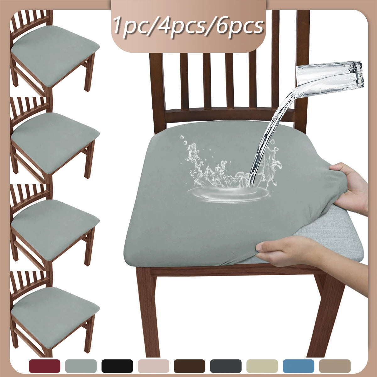 Non-Slip Stretch Bench Cover with Elegant Silk Touch