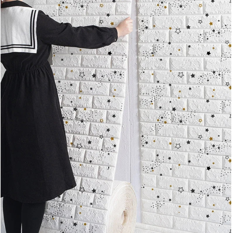 3D Foam Brick Wall Decals