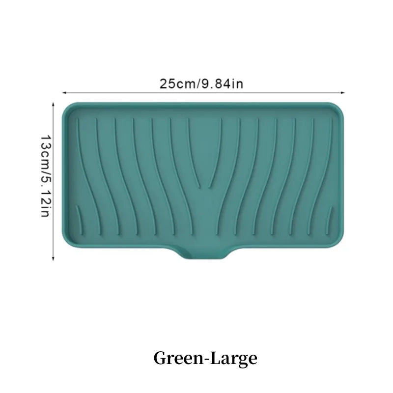 Silicone Drain Soap Dish with Anti-Slip Base
