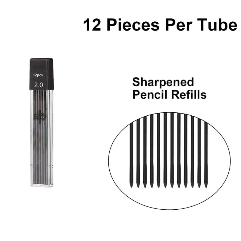 2.0 mm Mechanical Pencil Set with Refills