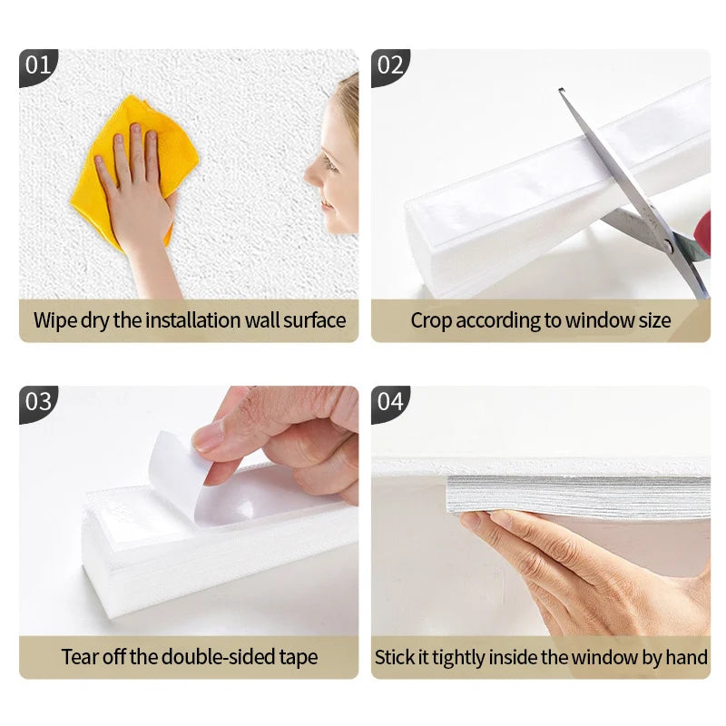 Self-Adhesive Pleated Blackout Blinds