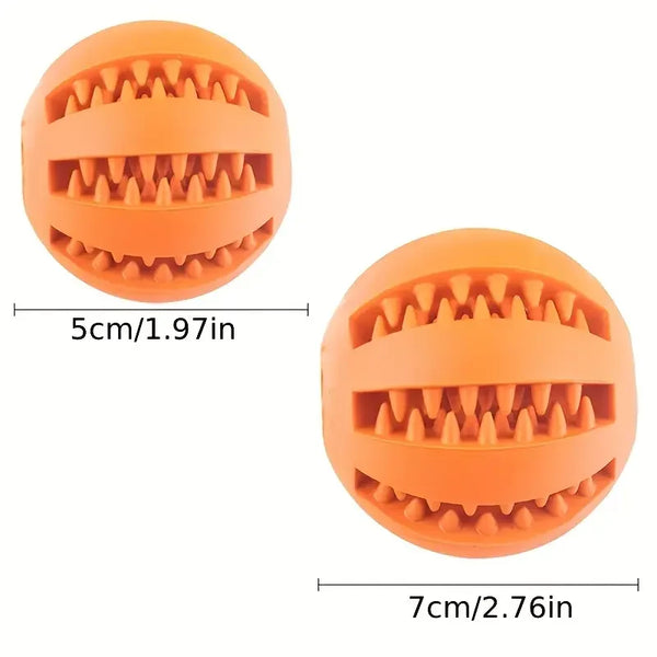 Natural Rubber Treat Dispensing Ball for Dogs