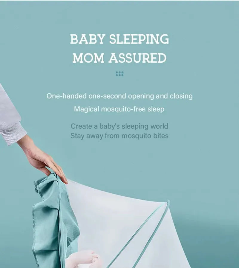 Foldable Baby Mosquito Net for Cribs and Cots