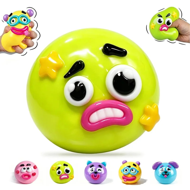 Curious Dog Face Swap Squishy Toy