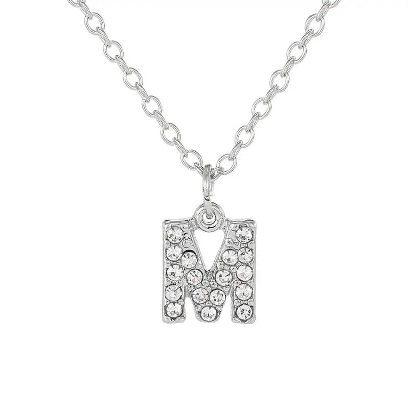 Initial Letter Pendant Necklace