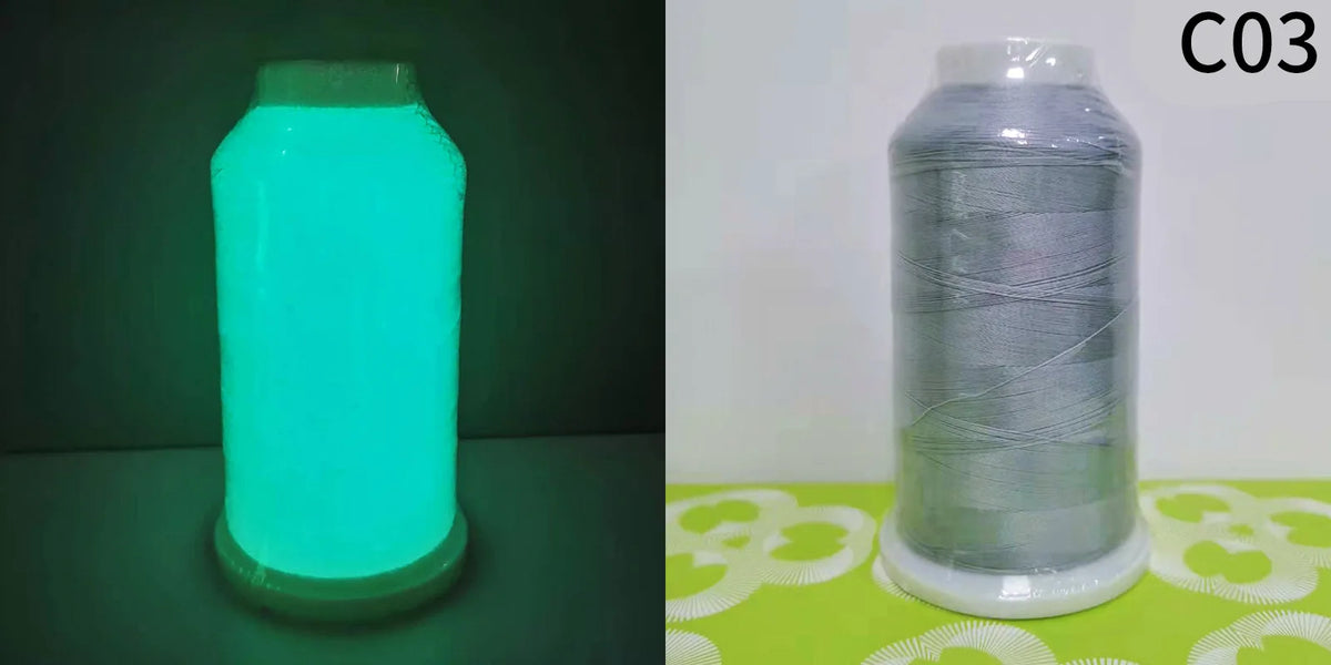 Glow-in-the-Dark Embroidery Thread for Sewing Projects