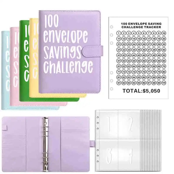 100-Day Envelope Challenge Savings Binder
