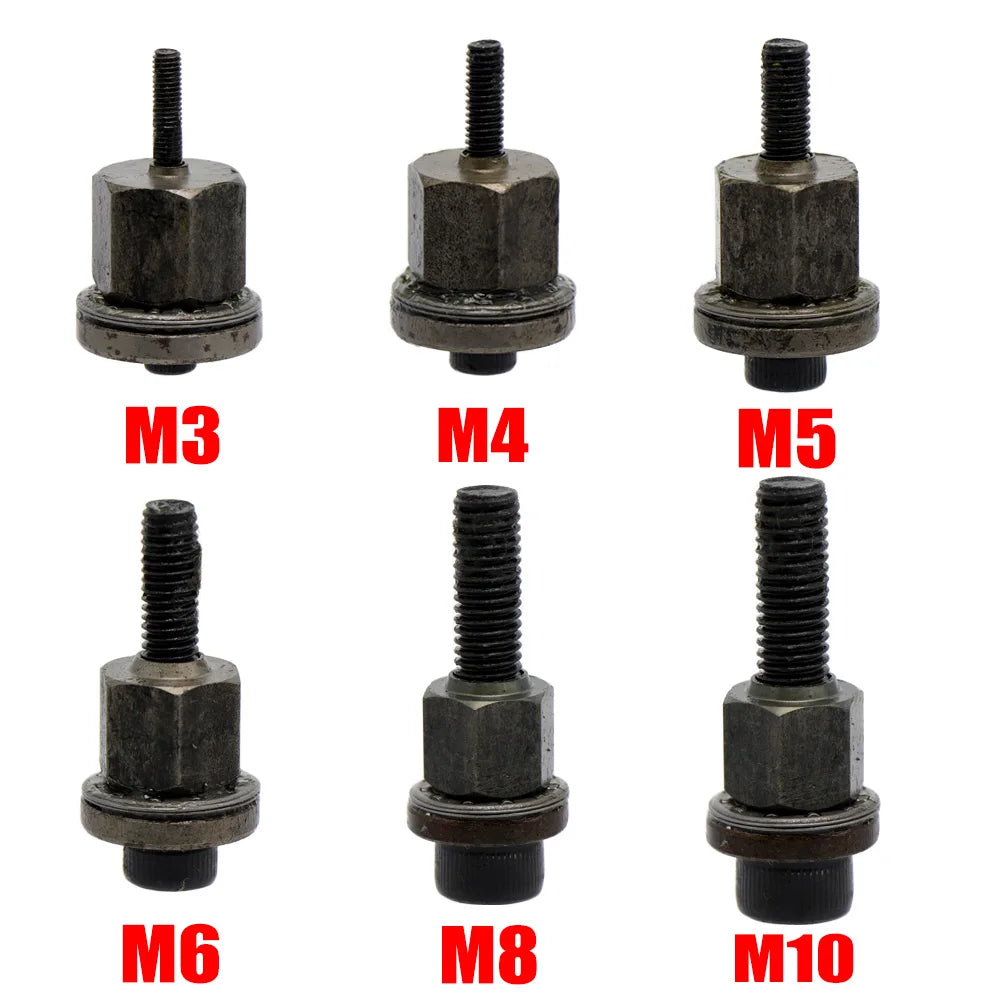 Set manueller Rivet-Nut-Werkzeuge mit Größen M3, M4, M5, M6, M8 und M10.