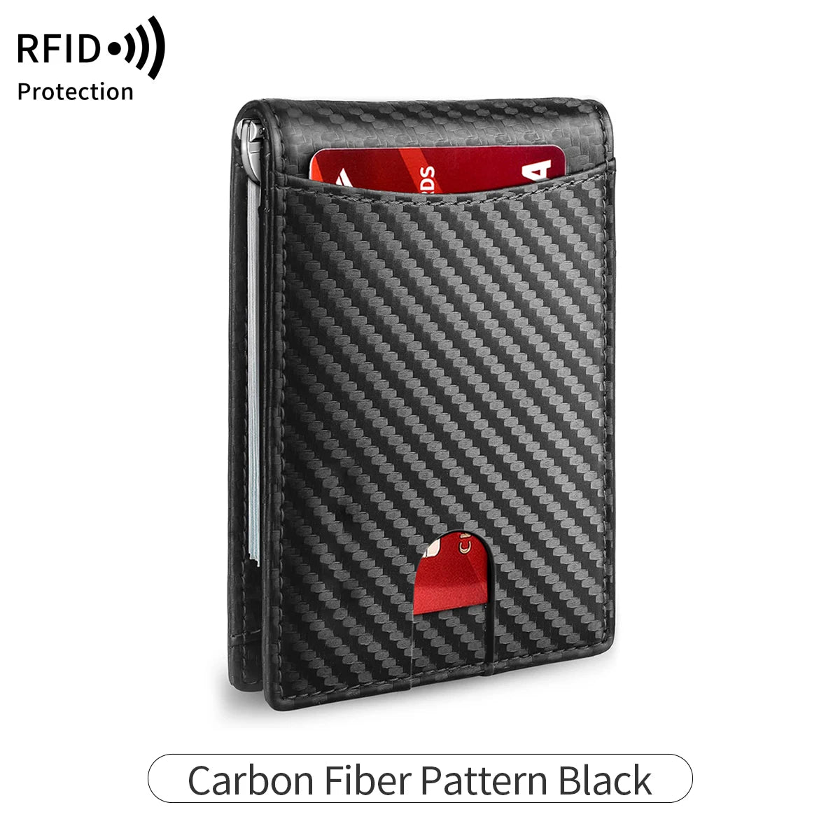 Ultra-Slim Carbon Fiber RFID Blocking Wallet