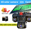 Solar-Powered Triple-Lens PTZ Security Camera
