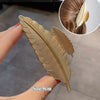 Gold S-Shaped Metal Hair Claw