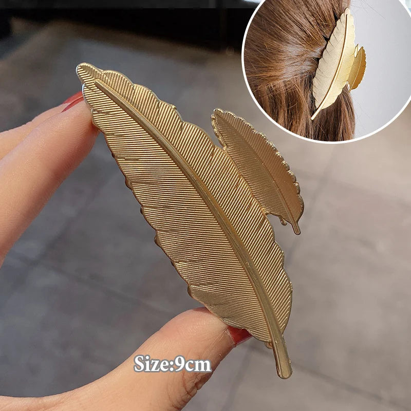 Gold S-Shaped Metal Hair Claw