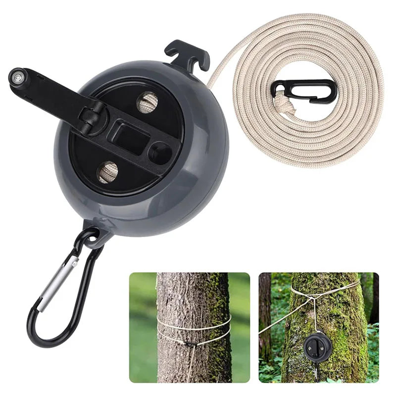Portable Retractable Clothesline with Compact Case