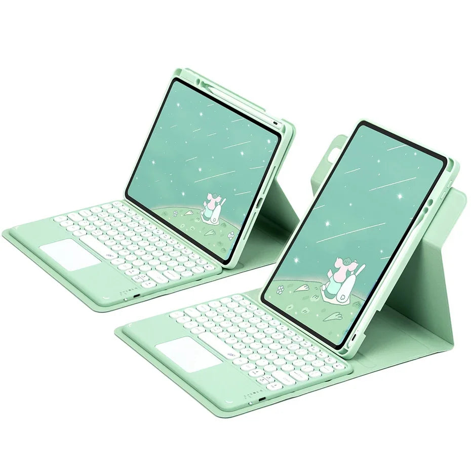360° Rotating Keyboard Case for iPad with Magnetic Stand