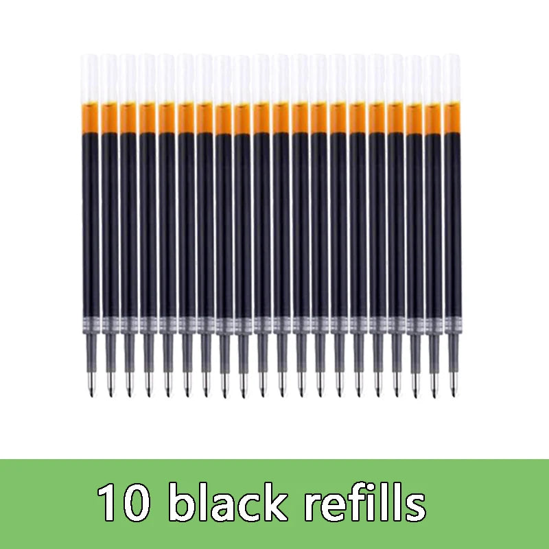 Smooth 0.5mm Gel Pen Set with Refills (Black, Blue, Red)