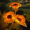 Solar-Powered Sunflower Garden Light