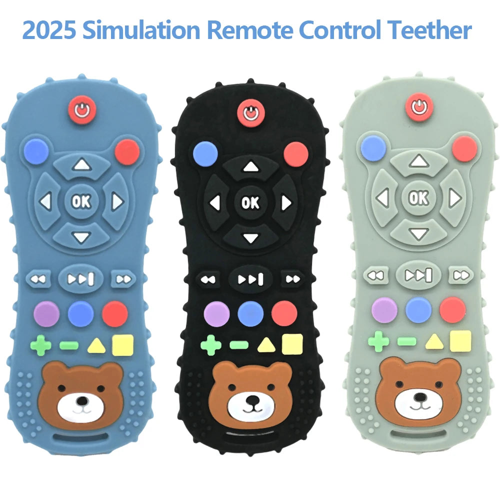 Food-Grade Silicone Remote Control Teether Toy