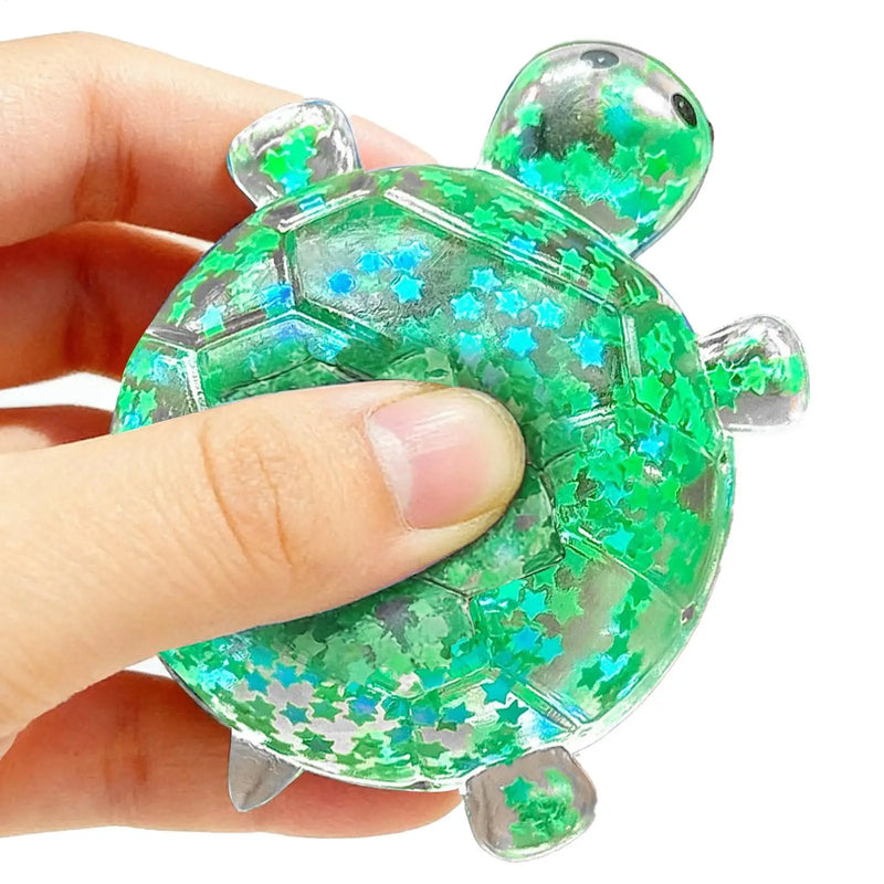 Glitter Turtle Squeeze Toy