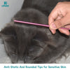 Dual-Metal Pet Grooming Comb with Tapered Tail