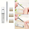 A set of precision screwdrivers and tools for watch repair, including various sizes and tips.
