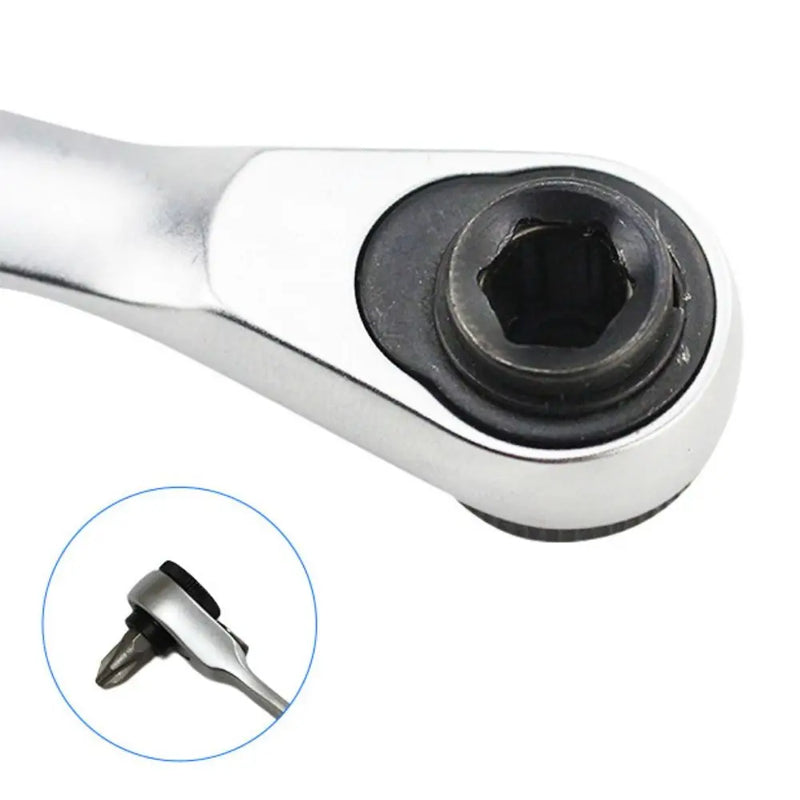 Double-Headed Mini Ratchet Wrench