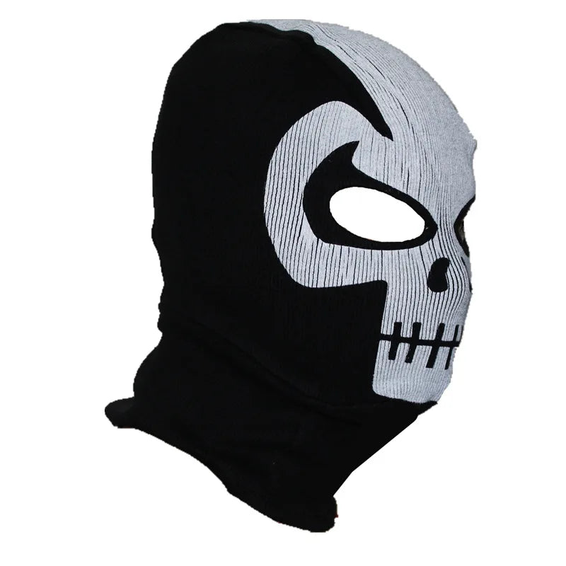 Cotton Balaclava Face Mask with Skull Design