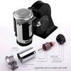 A Fabin air pump kit including a pump, relay, harness, and various components for an air horn.